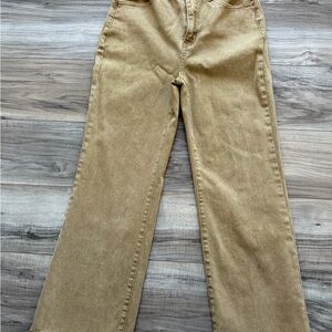 Zenana Outfitters Tan Flare Women's Jeans